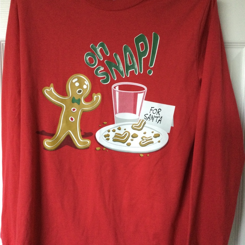 Christmas Long Sleeve Top Kids XL 14-16
